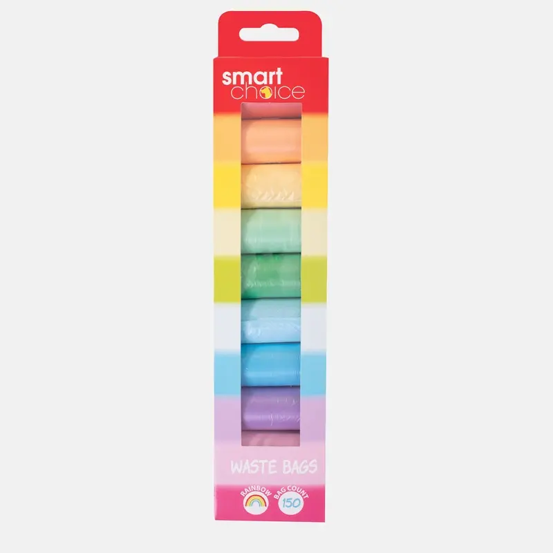 Rainbow Poop Bags 150 Pack