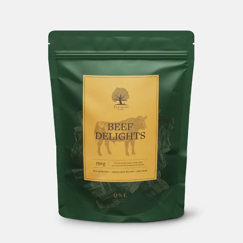 Essential Foods Beef Delights Dog Treats 150g