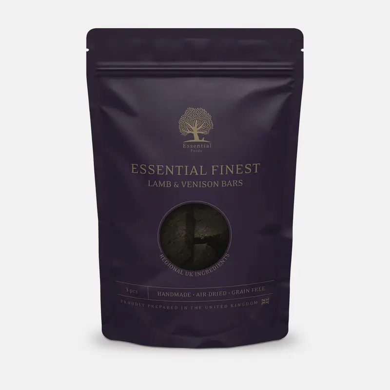 Essential Foods Finest Lamb & Venison Dog Treats 3pcs