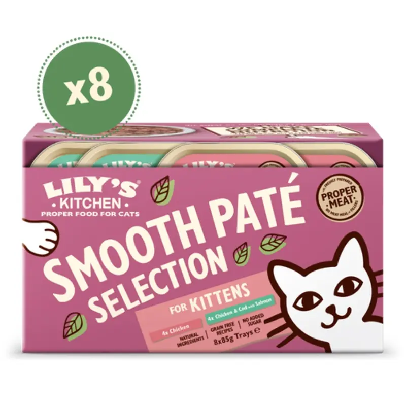 Lily's Kitchen Smooth Pat Selection Multipack for Kittens (8x85g)