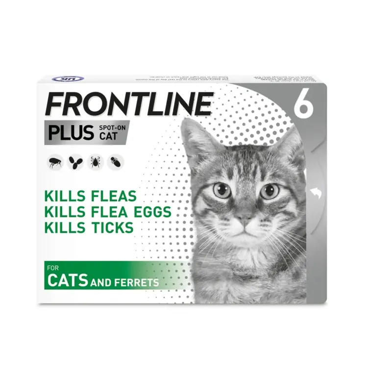 Frontline Plus for Cats x6