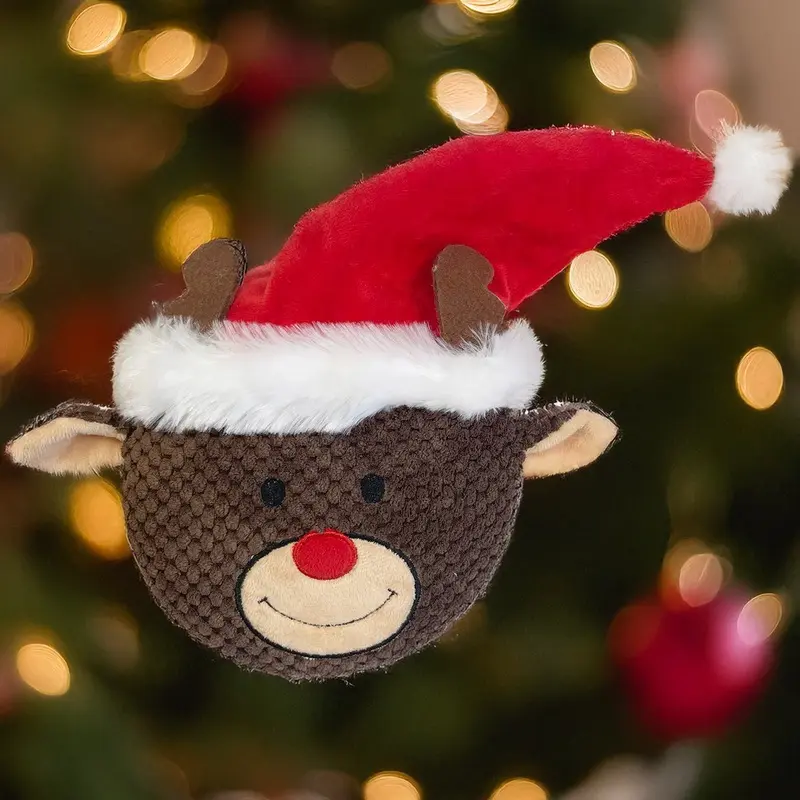 Happy Pet Reindeer Flattie Christmas Toy