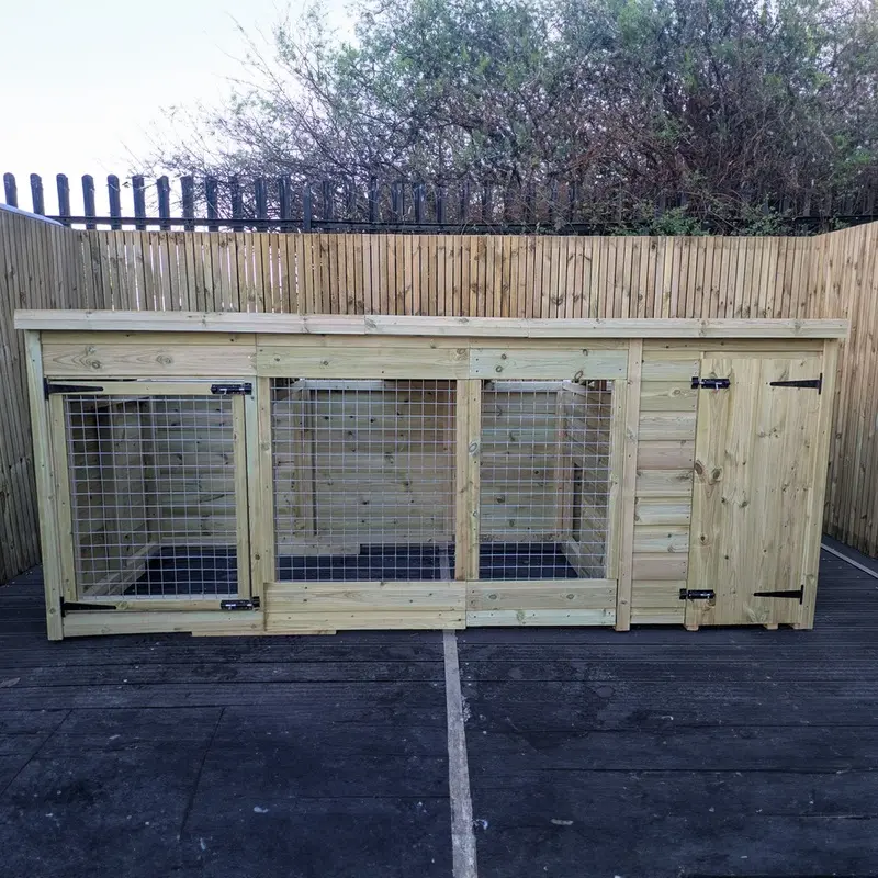Benchmark Essential Range Single Dog Kennel with Pent Roof 10 x 4ft