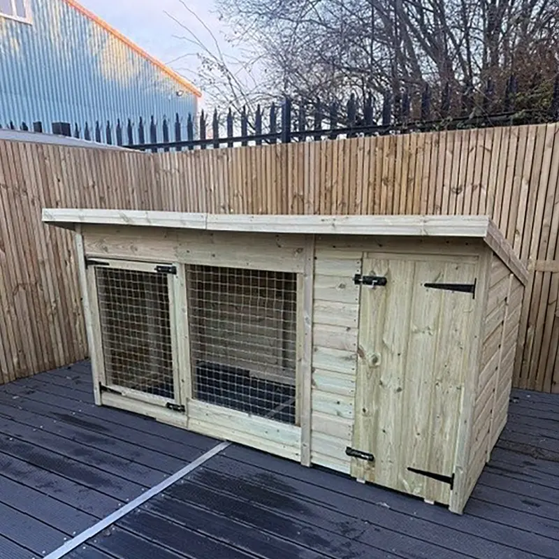 Benchmark Essential Range Single Dog Kennel with Pent Roof 12 x 4ft