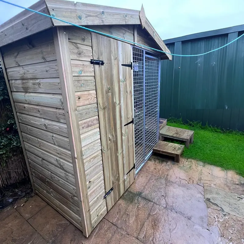Benchmark Premium Wood Single Cattery 10 x 4ft