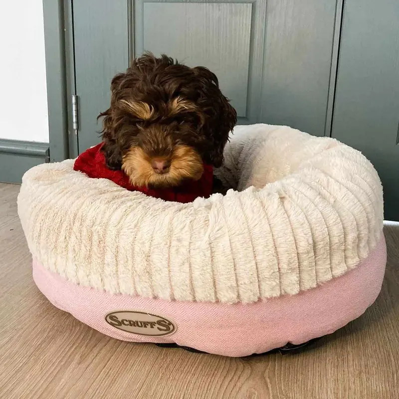 Scruffs Ellen Pink Donut Pet Bed