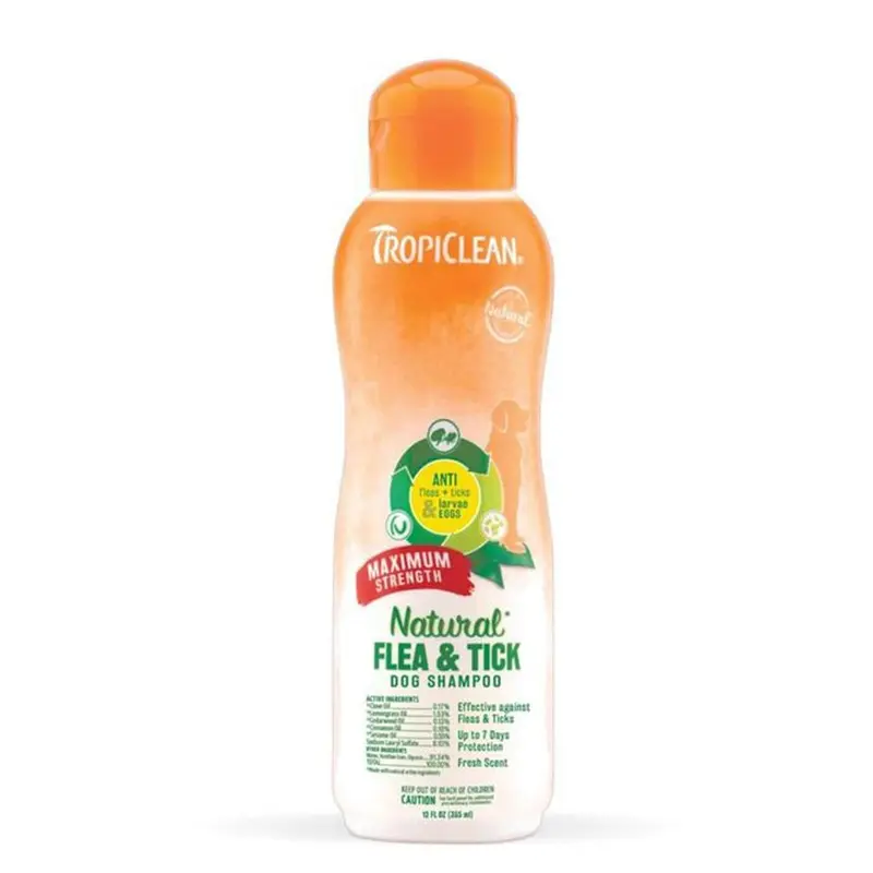TropiClean Natural Flea and Tick Shampoo Maximum Strength