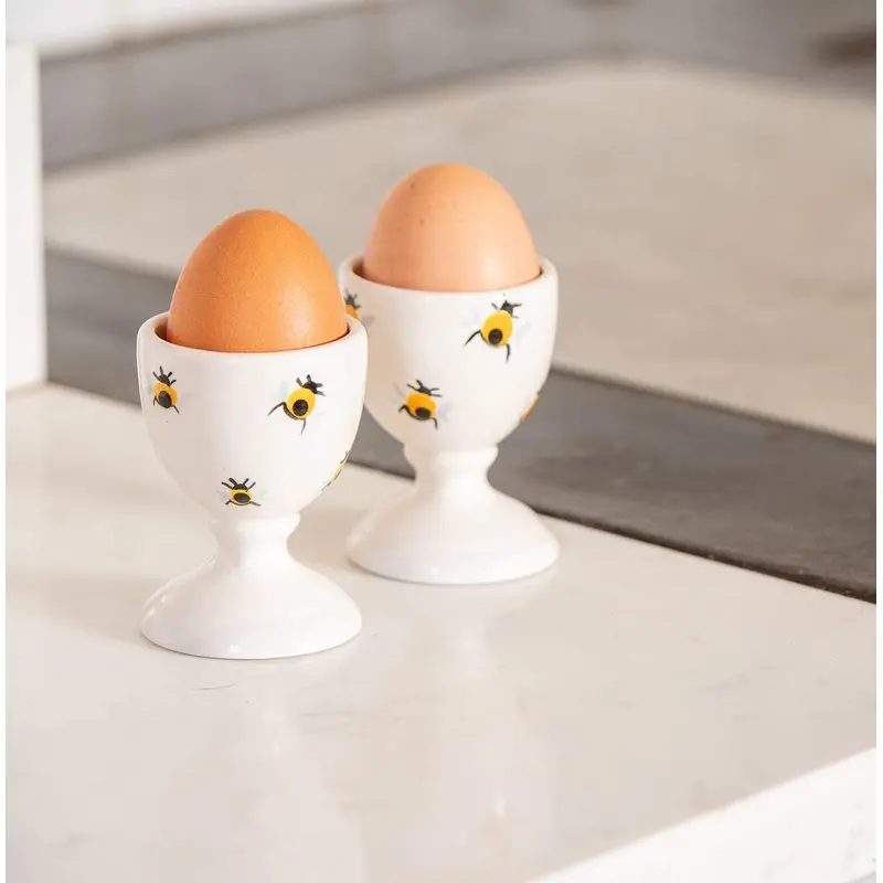 Pair Of Egg Cups in Honey Bee - L&L x Purple Glaze