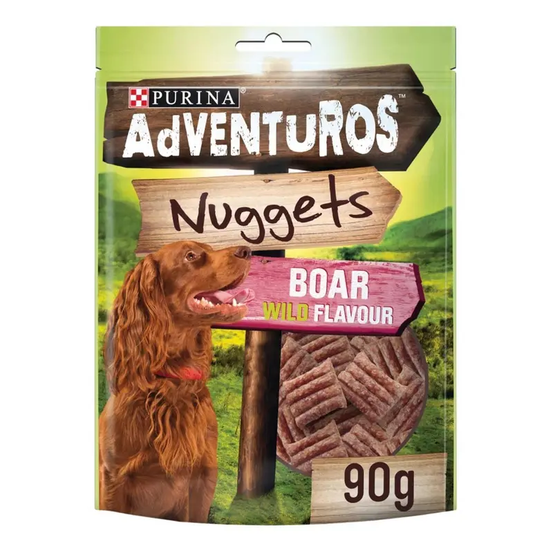 Purina ADVENTUROS Dog Treat Boar Wild Flavour Nuggets 90G