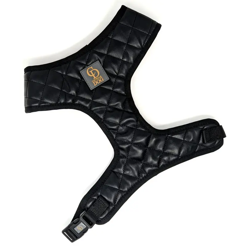 CatwalkDog Black Paris Quilted Harness