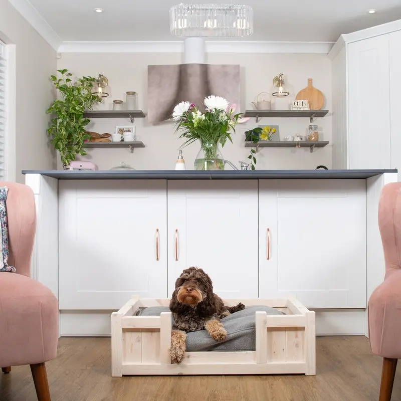 Wooden Salcombe Dog Bed by Lords & Labradors