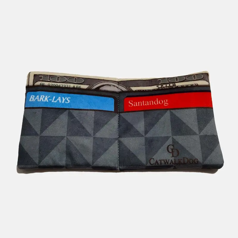 CatwalkDog Chewy Louis Geo Wallet Dog Toy