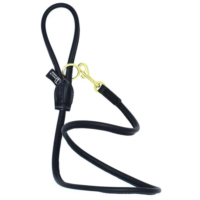 Dogs & Horses Narrow Rolled Leather Lead