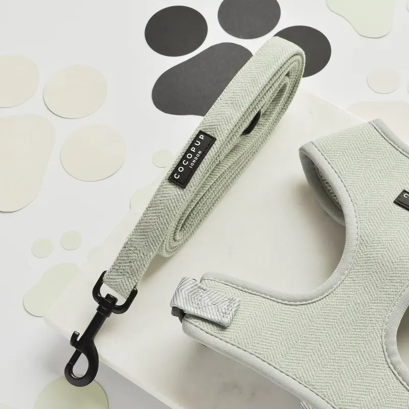 Cocopup London Sage Tweed Lead