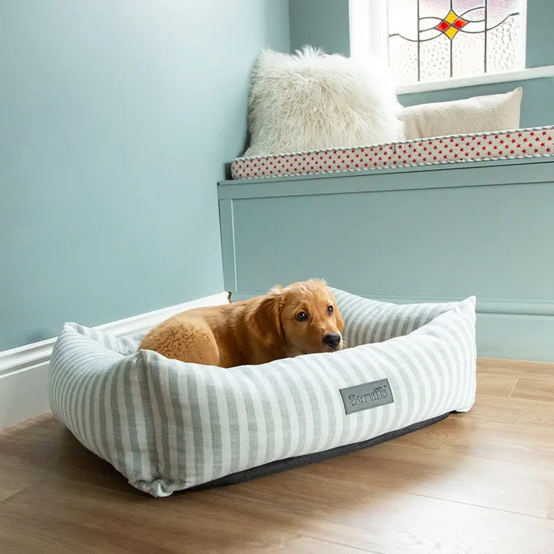 Scruffs Green Coastal Box Bed For Dogs