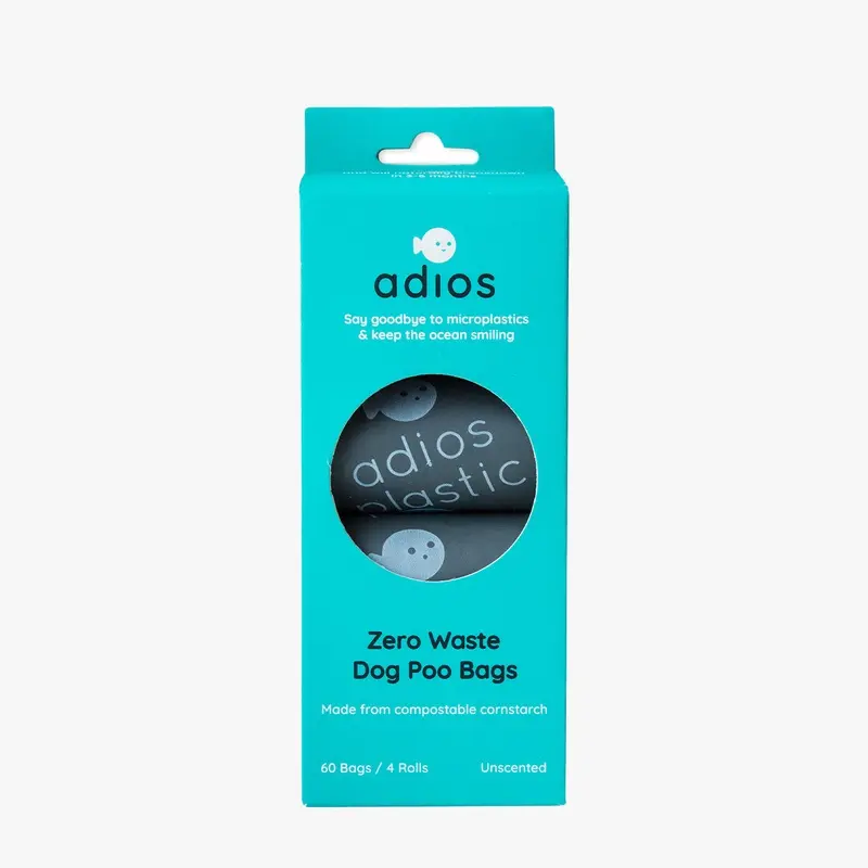 Adios Compostable Dog Poo Bags in Grey
