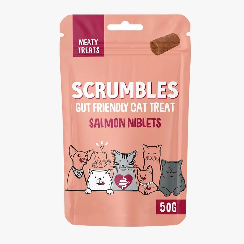 Scrumbles Salmon Niblets Cat Treat Sticks 50g
