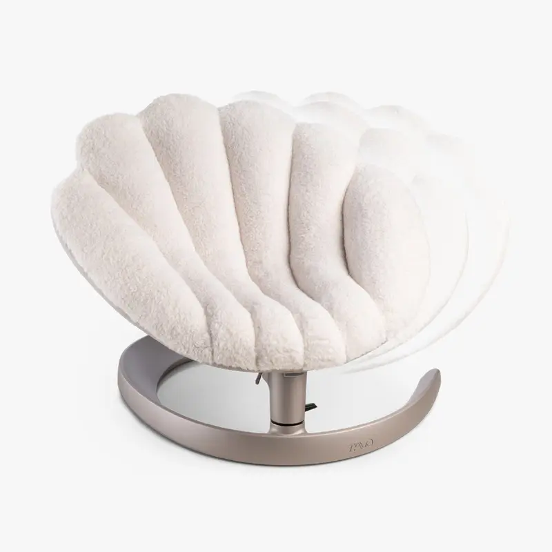 Tavo Shell Pet Bed & Swaying Lounger - Latte