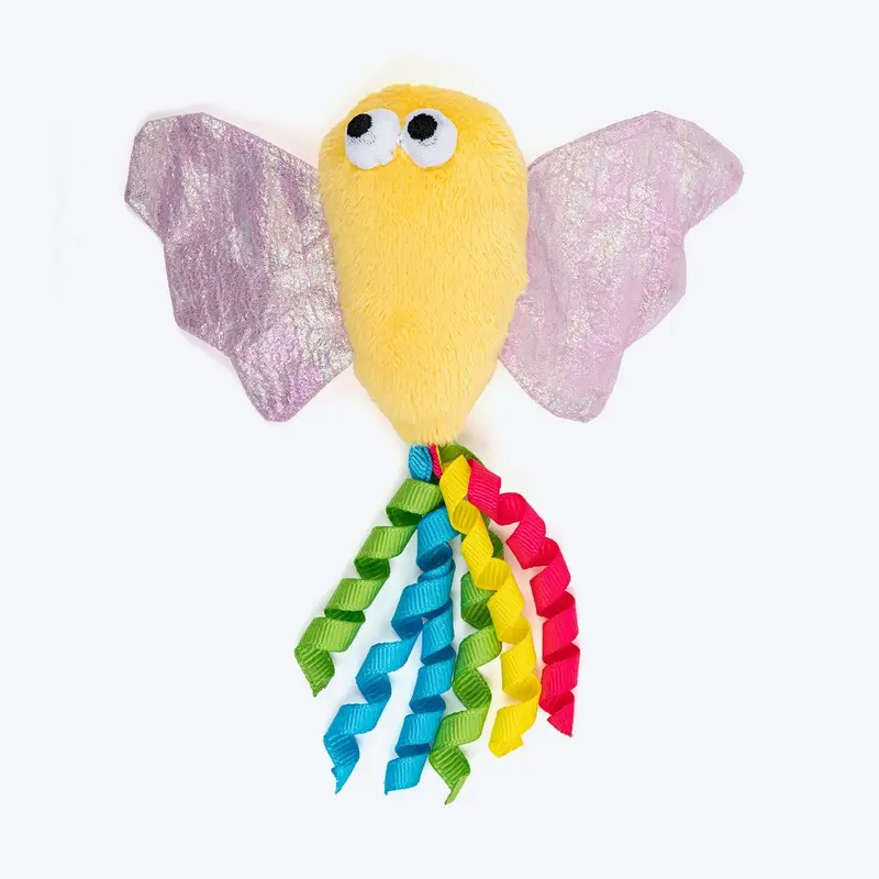 HUFT Mister Flutter Plush Toy With Catnip For Cat - Multicolor