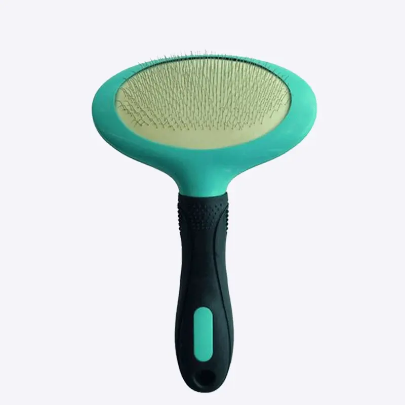 M-Pets Oval Slicker Brush - Black & Blue