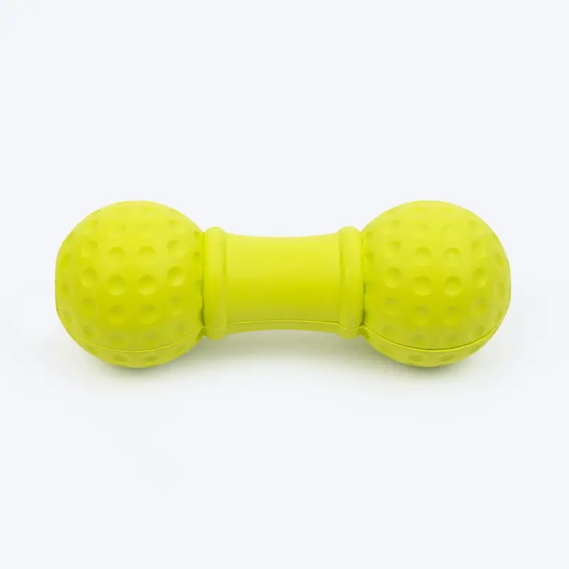 TLC Ball Dumbbell Squeaky Chew Toy For Dog - Green