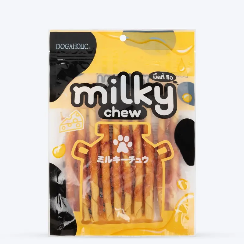 Dogaholic Milky Chew Cheese & Chicken Sticks - 10 Pcs - 130 g