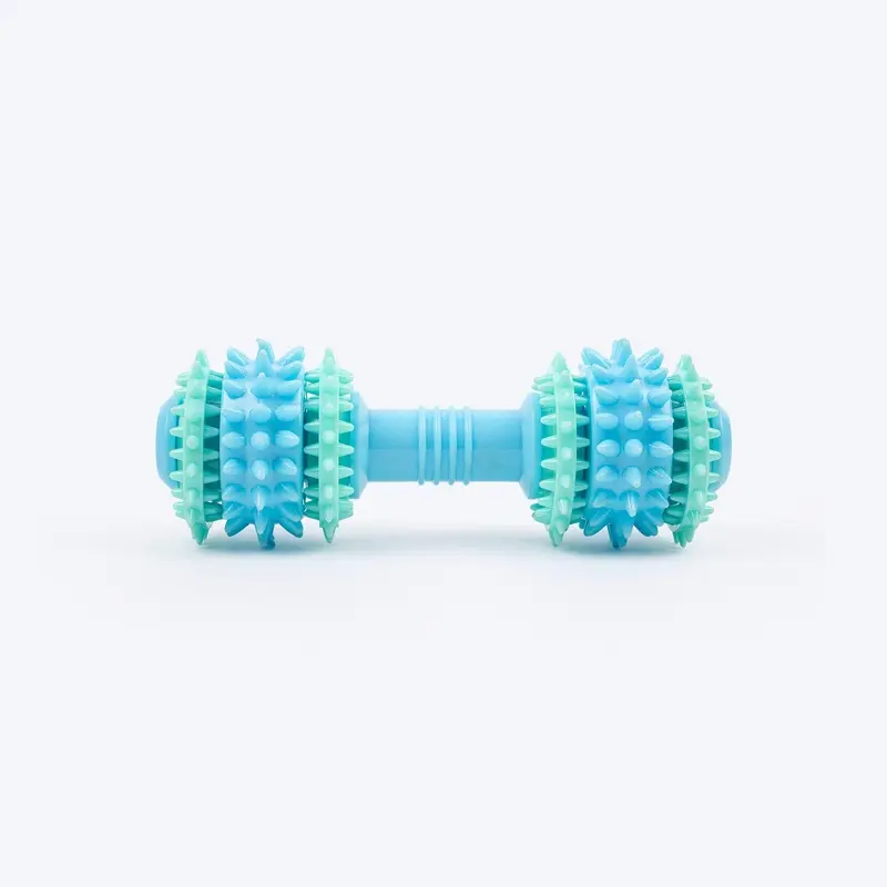 Dash Dog Daring Dumbbell Chew Toy For Dog - Blue