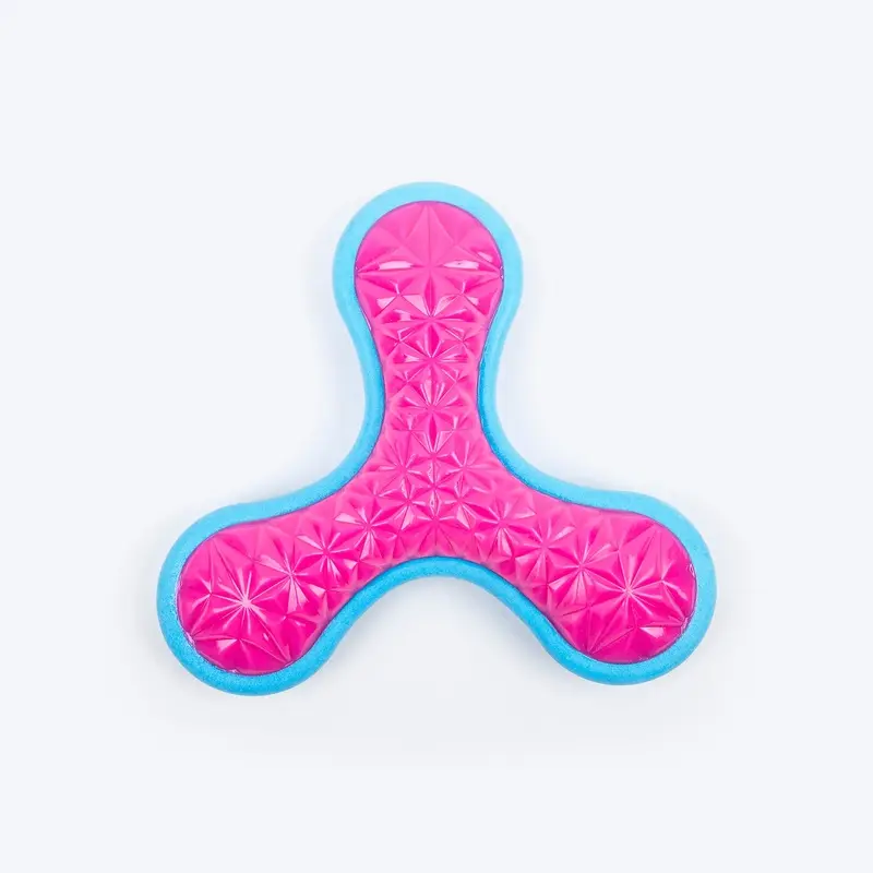 Dash Dog Fun-Time Frisbee Chew Toy For Dog  - Pink & Blue