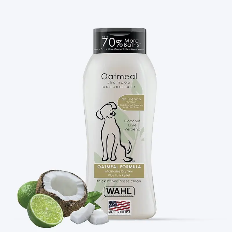 WAHL Oatmeal Dog Shampoo Concentrate - Coconut Lime Verbena