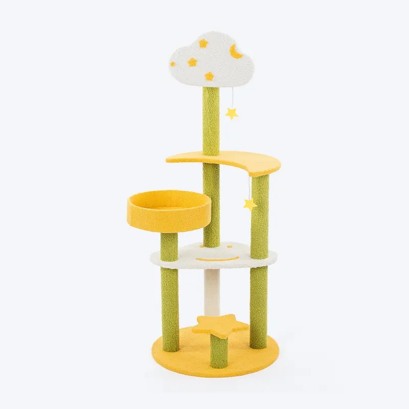 HUFT Twinkle Paw Multipurpose Cat Tree - Multicolor