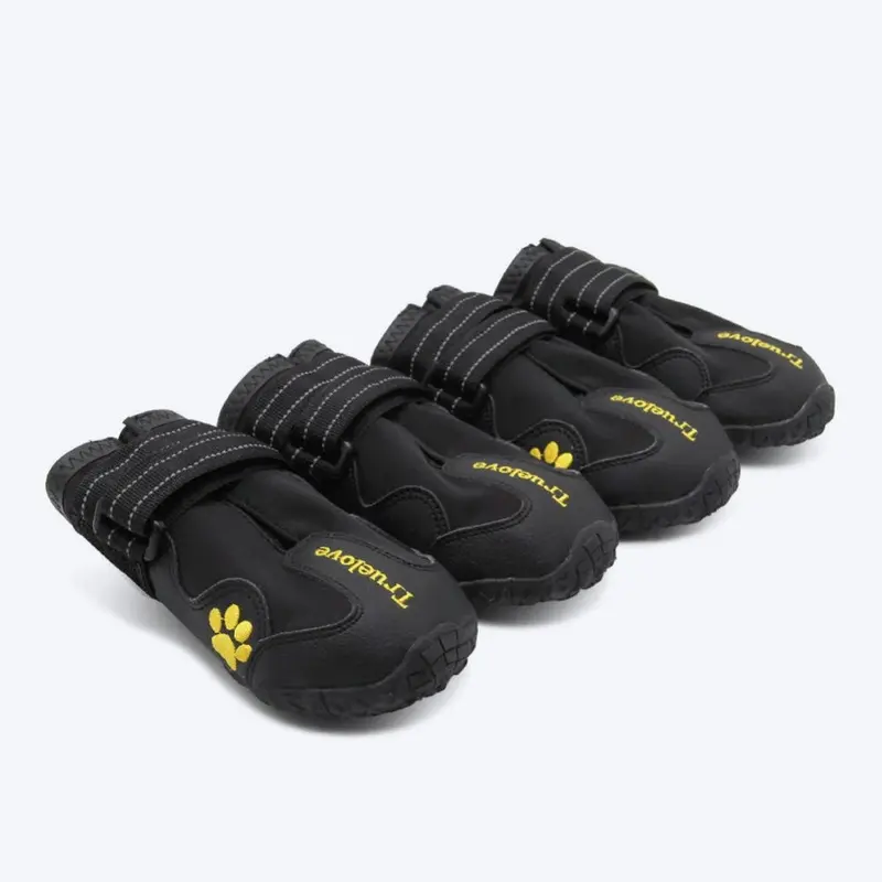 Truelove Anti-Slip Dog Boots - Black (Set of 4)