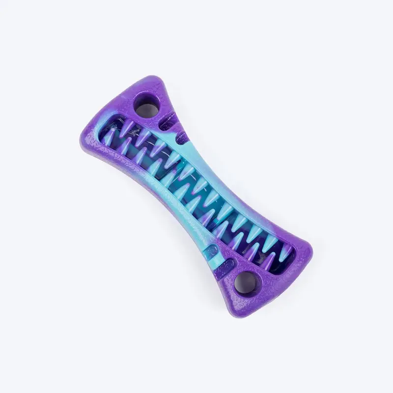 Dash Dog Bone Amigo Chew Toy For Dog - Purple & Blue