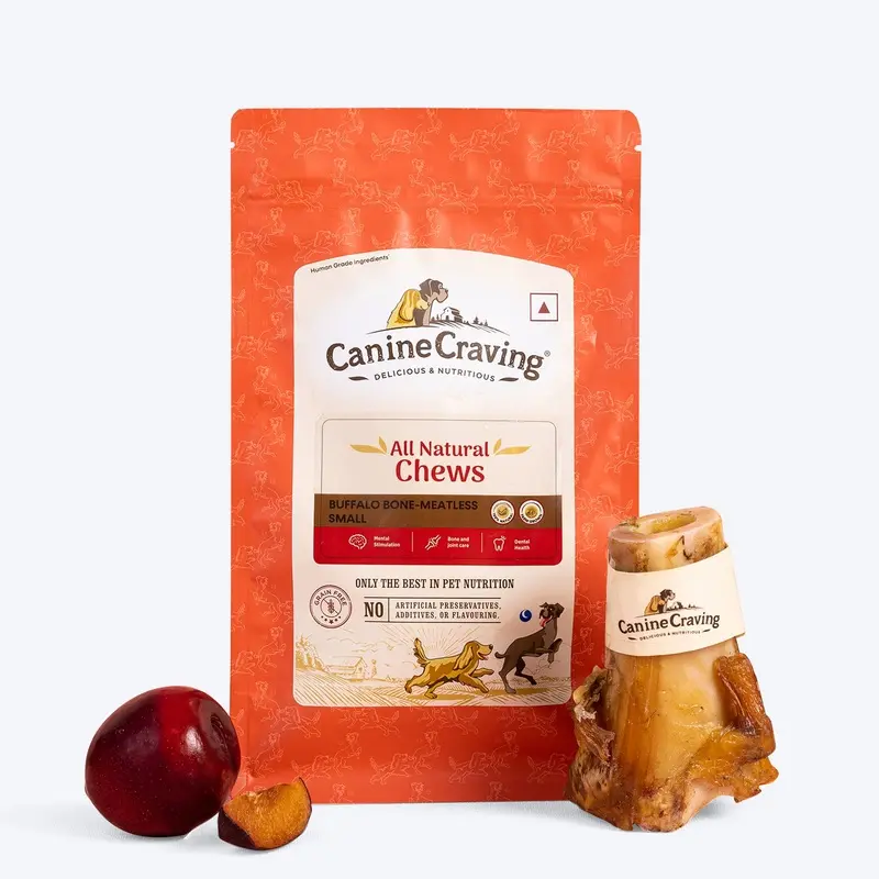 Canine Craving Dehydrated Grass-Fed Meatless Buffalo Small Bone Dog Treat - 1 Pc - 150g