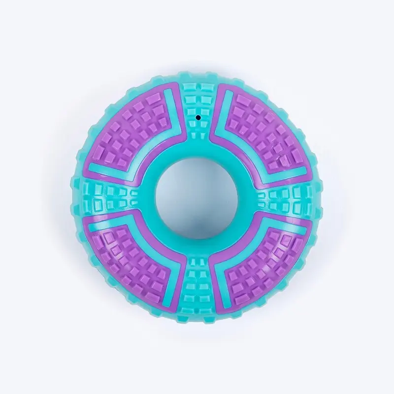 Dash Dog Grab & Gnaw Squeaky Toy For Dog - Purple & Blue
