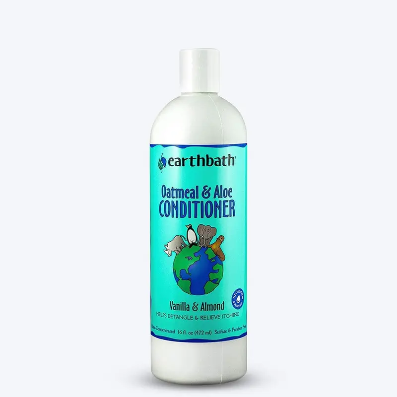 Earthbath Oatmeal & Aloe Dog Conditioner (Vanilla & Almond) - 472 ml