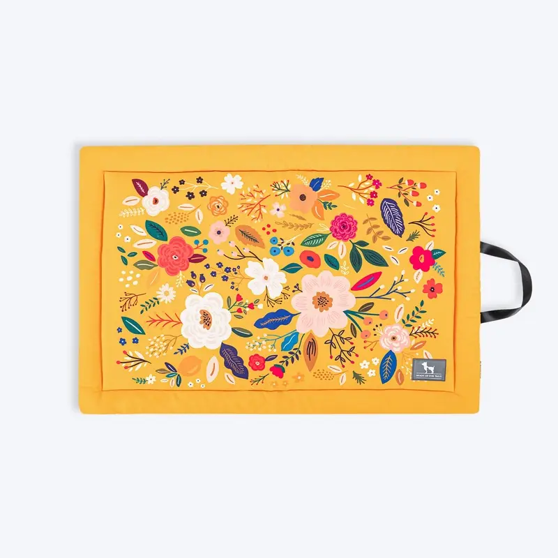 HUFT Blooming Days Mat For Dog & Cat - Yellow