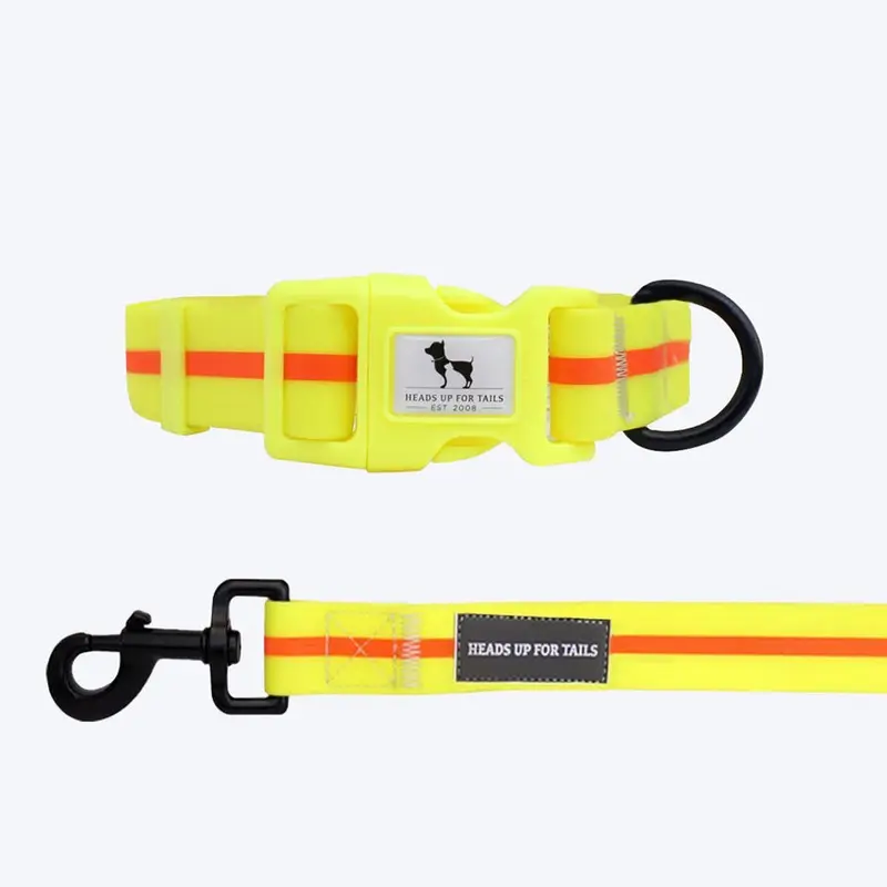 HUFT Waterproof Collar & Leash Set for Dogs - Yellow
