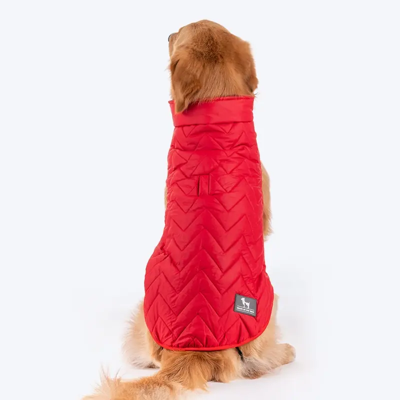 HUFT Wintersong Reversible Dog Jacket - Red
