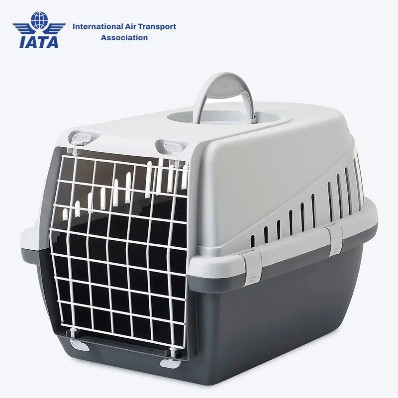 Savic Trotter 1 - Dog & Cat Carrier - Dark Grey - 19 x 13 x 12 inch - Holds up to 5 kg