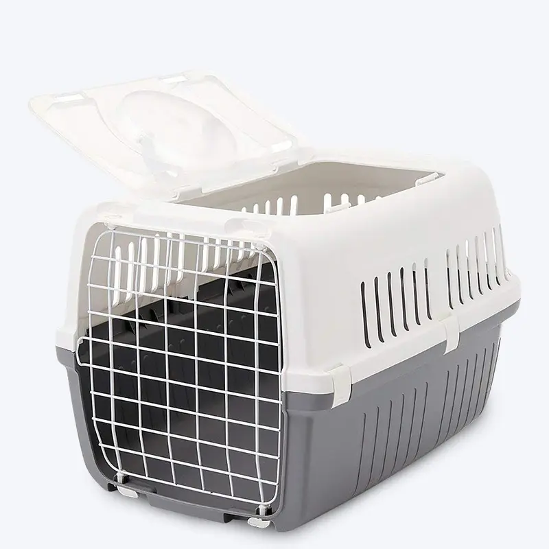 Savic Zephos 2 - Dog & Cat Carrier - Grey - 22 x 15 x 13 inch - Holds up to 7 kg