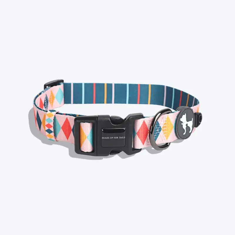 HUFT Sunset Strokes Printed Dog Collar