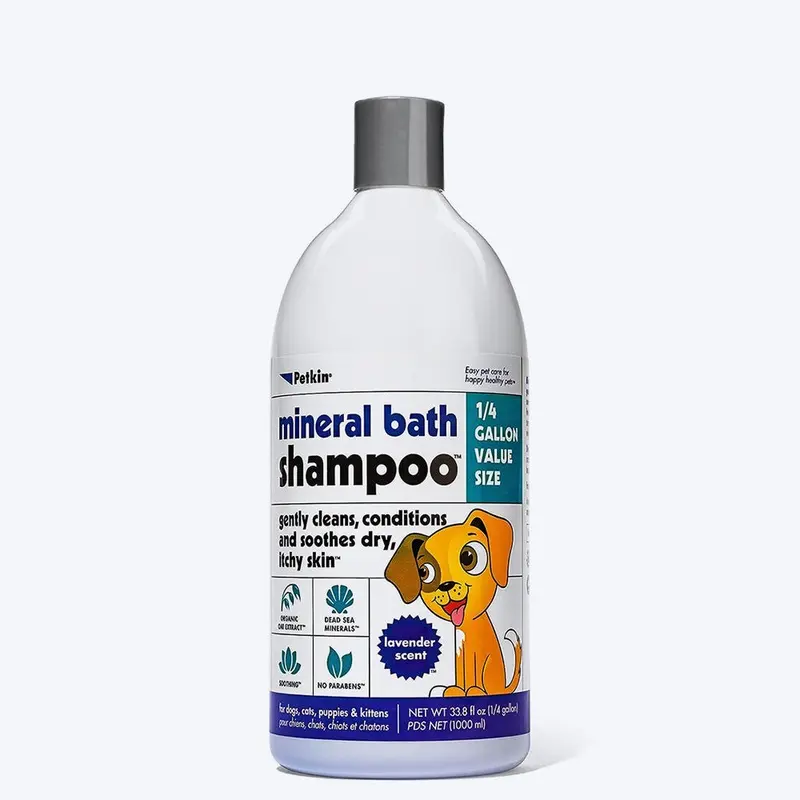 Petkin Mineral Bath Shampoo For Pet - Lavender - 1000 ml