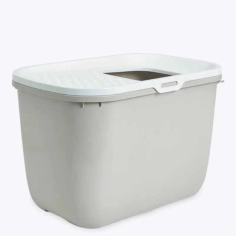 Savic Hop In Modern Cat Litter Tray - Mocha 23 x 15.3 x 15.5 inch