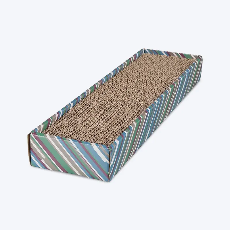 Trixie Scratchy Cat Scratching Cardboard - Blue - 1.6 feet