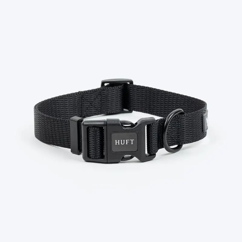 HUFT Classic Collar For Dog - Coal Black