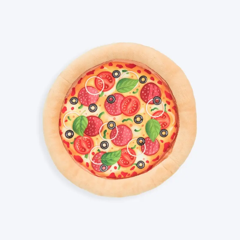 Trixie Pizza Plush Toy For Dog - Multicolor - 26 cm