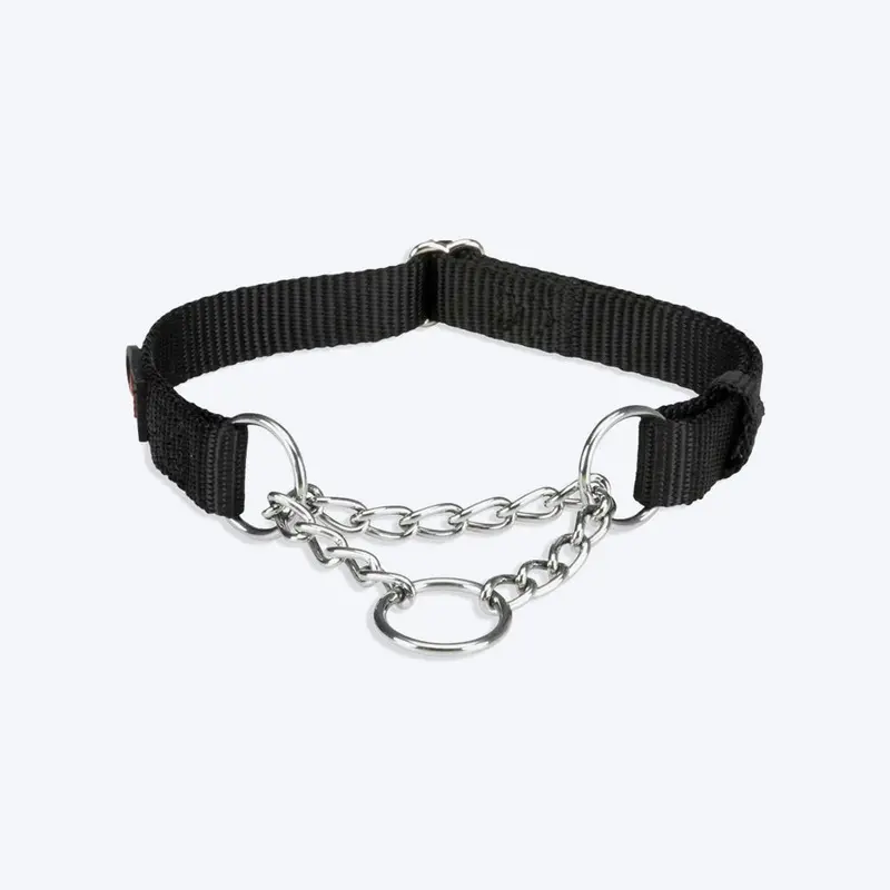 Trixie Premium Stop-The-Pull Dog Collar - Jet Black