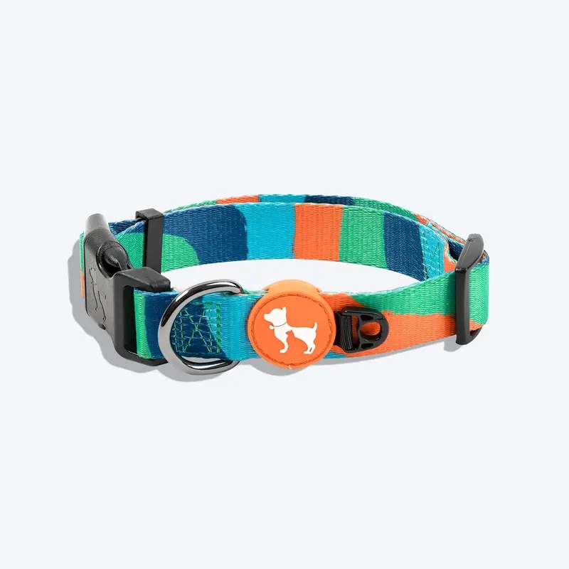 HUFT Wild Waves Printed Dog Collar