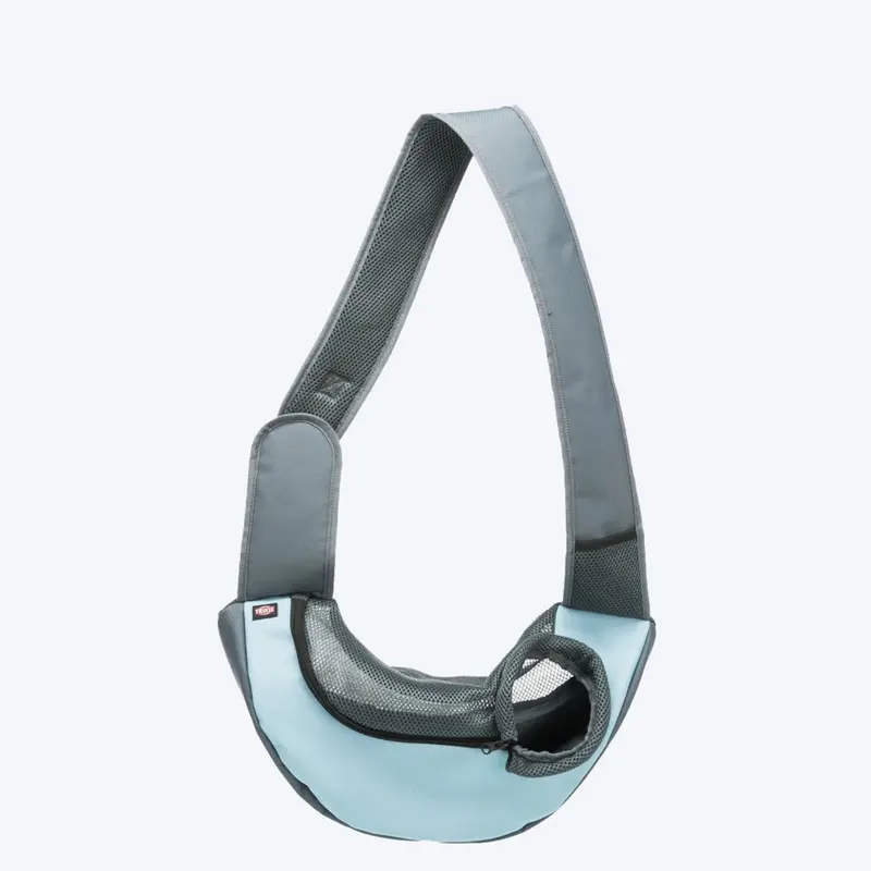 Trixie Human Sling Front Bag - Light Grey/Light Blue