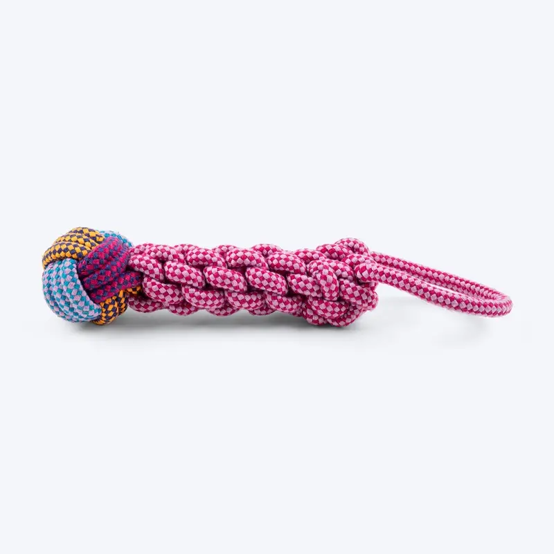 Dash Dog Knots of Fun Rope Toy For Dog - Pink